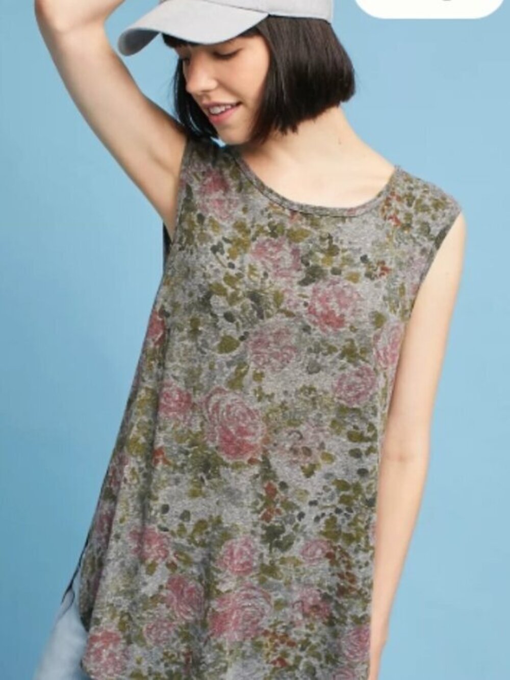 Anthropologie | T.La Gray Floral Sleeveless Tank Size S